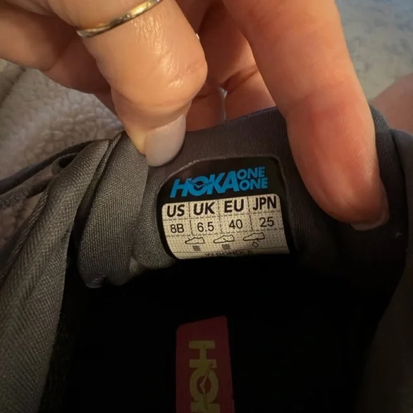 Hoka Women's Gray and Pink Running Shoes Hoka - Picture 7 of 10